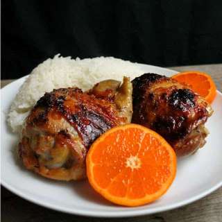 Orange Glazed Chicken Thighs