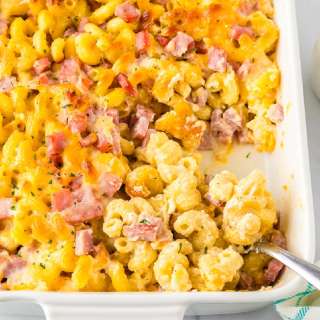 Cavatappi Mac And Cheese (With Ham!)