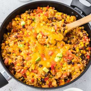 Cheesy Mexican Chicken And Rice