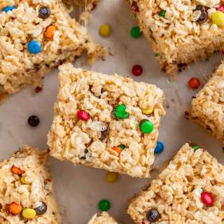 M&M Rice Krispie Treats