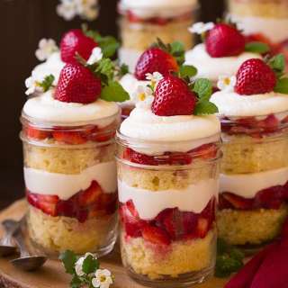 Strawberry Shortcake Trifles