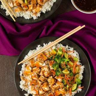 Teriyaki Grilled Chicken and Veggie Rice Bowls