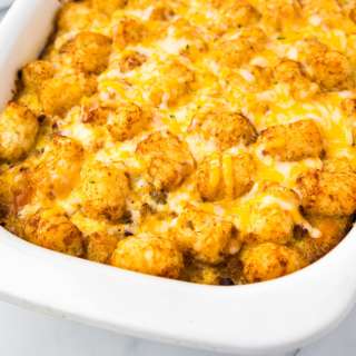 Tater Tot Sausage Breakfast Casserole
