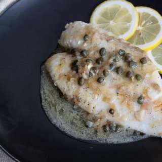Orange Roughy with Capers, Shallots and Wine Butter Sauce