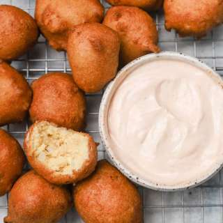 Hush Puppies with Spicy Dipping Sauce