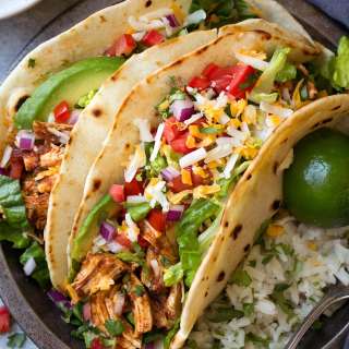 Salsa Chicken Tacos (Instant Pot or Slow Cooker)