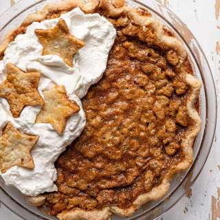 Kentucky Derby Chocolate Bourbon Walnut Pie