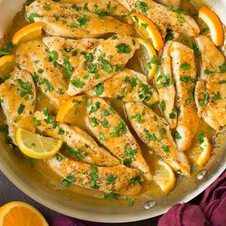 Skillet Citrus Chicken Tenders