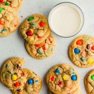Soft and Chewy M&M Cookies