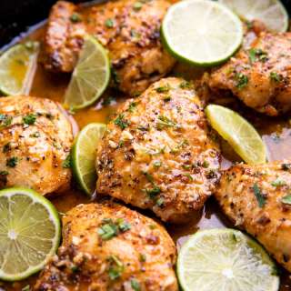 Easy Garlic Lime Skillet Chicken