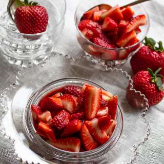 Strawberries with Wine