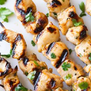 Honey Lime Chicken Skewers