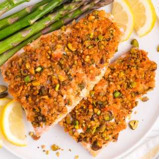 Crusted Pistachio Salmon