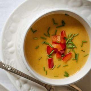 Roasted Bell Peppers Cream Soup