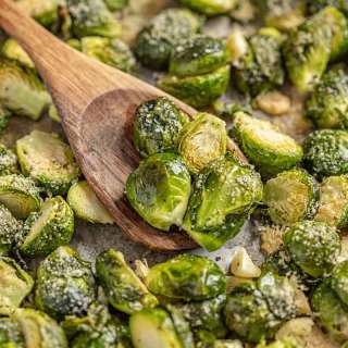 Garlic Butter Roasted Brussel Sprouts