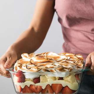 Lemon Berry Meringue Trifle