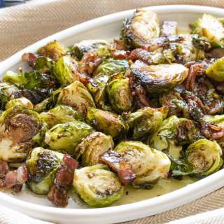 Roasted Brussels Sprouts With Balsamic Glaze