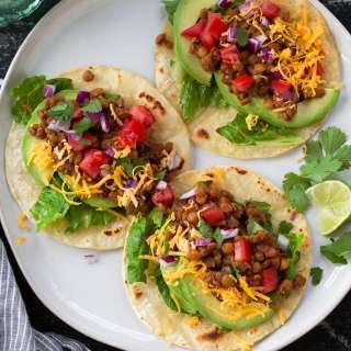 Vegetarian Lentil Tacos (Slow Cooker)