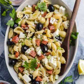 Pasta Salad with Homemade Italian Dressing