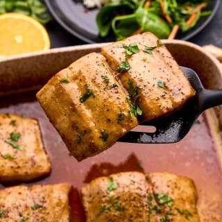Ginger Glazed Baked Mahi Mahi