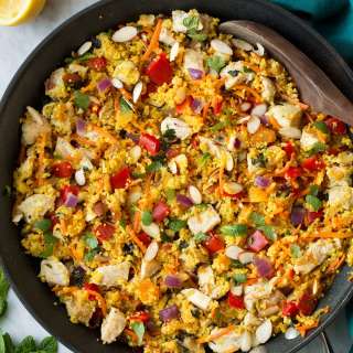 One Pan Moroccan Chicken and Couscous