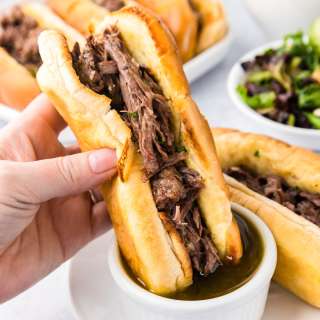 Slow Cooker French Dip Sandwiches