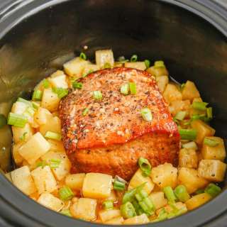 Pineapple Pork Loin In The Slow Cooker