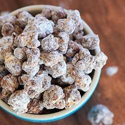 Poppy Chow [Chocolate & Peanut Butter-Covered Popcorn]