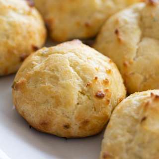 Gougeres with Cheese and Scallions