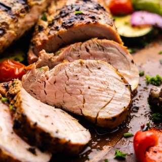 Juicy Dijon Grilled Pork Tenderloin