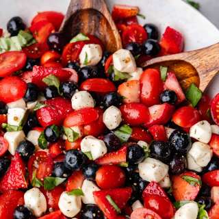 Red, White, and Blue Caprese Salad