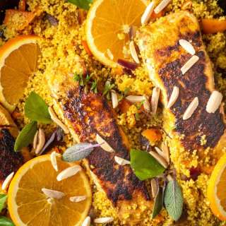 Turmeric Salmon and Couscous