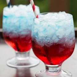 Red, White & Blue Layered Drinks