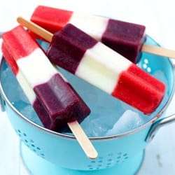 Red, White & Blue Firecracker Popsicles