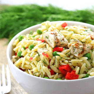 Lemon-Dill Chicken and Orzo Pasta Salad