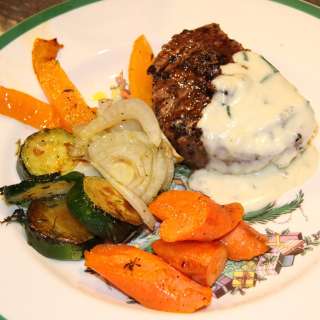 Fillets Mignons with Roquefort Chives Sauce