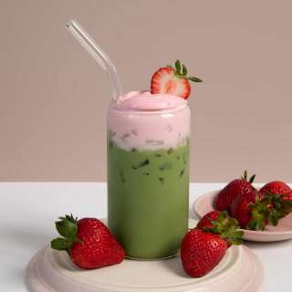 Strawberry Matcha Latte