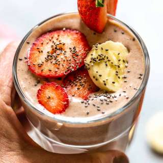 Strawberry Banana Peanut Butter Smoothie