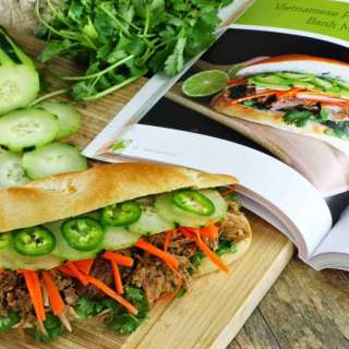 Slow Cooker Vietnamese Banh Mi Sandwich