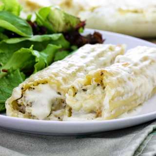 Crab Manicotti with Bechamel Sauce