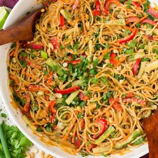 Spicy Thai Noodles {with Peanut Sauce}
