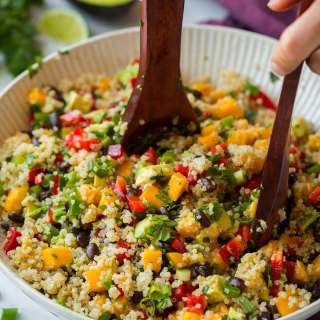 Quinoa Black Bean Salad {with Mango & Avocado}