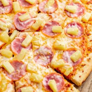 Homemade Hawaiian Pizza