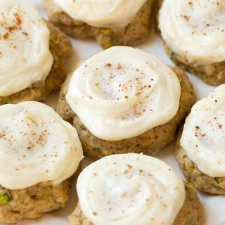 Zucchini Cookies with Cream Cheese Frosting