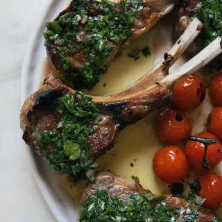 Grilled Lamb Chops with Chimichurri