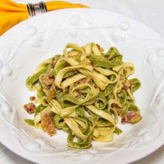 Fettuccine Paglia e Fieno alla Carbonara
