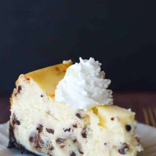 Chocolate Chip Cookie Dough Cheesecake