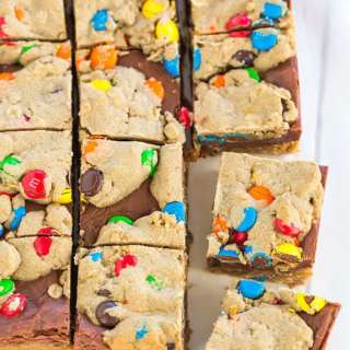 Fudge Ripple Monster Cookie Bars