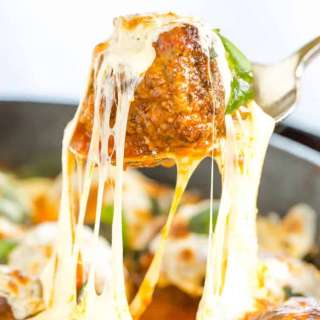 Skillet Meatball Parm