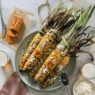 Grilled Corn with Chipotle Bourbon Butter